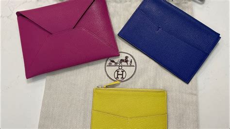 hermes envelope trio wallet|HERMES Chevre Mysore Envelope Trio Wallet Magnolia Ambre .